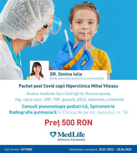 Imagine panoramică a spațiilor de pediatrie MedLife și a sălilor de consultații