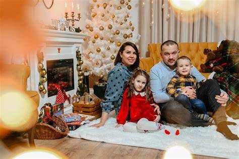 Decoruri tematice de Crăciun si fotografii de familie