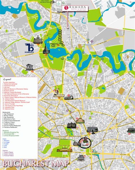 Harta cu multiple puncte de interes