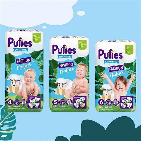 Figura: Gama Pufies Fashion & Nature - design, siguranță și tehnologie de absorbție