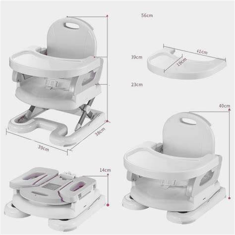 Infografic: tipuri de scaune de masa pentru bebe (fixe, pliabile, evolutive, booster)