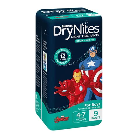 Imagine cu scutece Huggies Super Dry și DryNites pe funda de prezentare