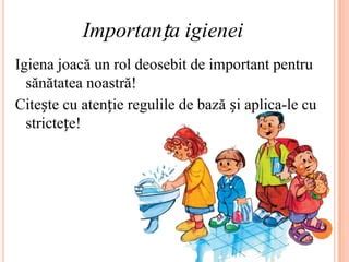 Ilustrație despre importanța igienei personale la copii