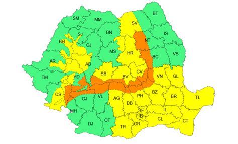 Hartă a României cu zonele afectate de probleme de sănătate pediatrică
