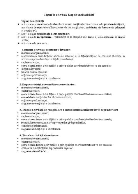 Ghid vizual: etapele de dezvoltare și tipuri de centre de activități
