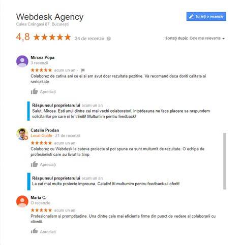 Recenzie pozitiva a clientilor pe Google, evidentiind abilitatea personalului si atmosfera