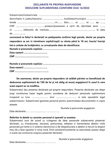 Formular pentru declararea concediilor medicale și a indemnizațiilor