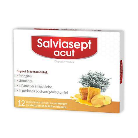 Infografic: Componența Salviasept Acut cu nanoparticule de argint și efectele asupra gâtului