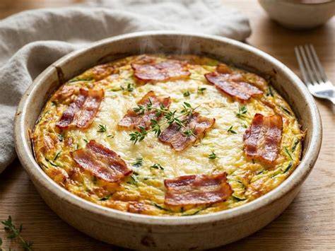 Imagine: Frittata cu dovlecei gata pentru servire