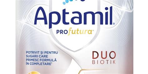 Ambalaj Aptamil cu instrucțiuni de depozitare