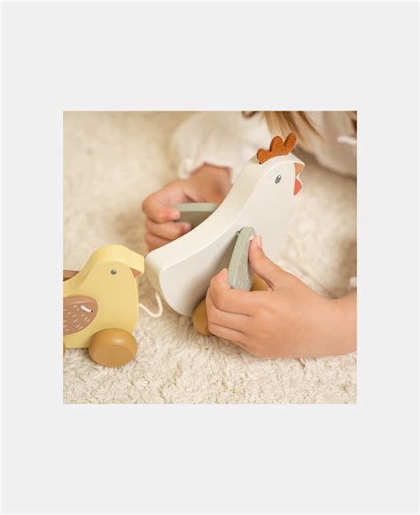 Jucării din lemn cu șnur pentru dezvoltarea mersului