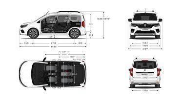 Volum portbagaj Renault Kangoo - reprezentare vizuală a configurațiilor