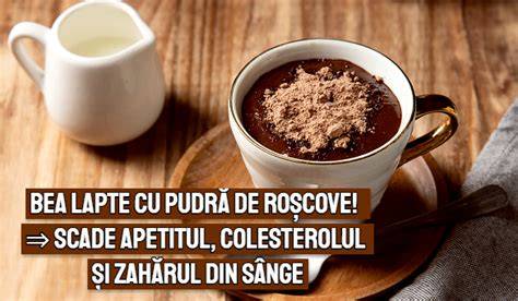 diagramă: lanț alimentar roșcove - cacao - lapte