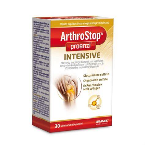 Infografic: Compoziția Proenzi ArthroStop Intensive și rolul fiecărei componente în sănătatea articulară