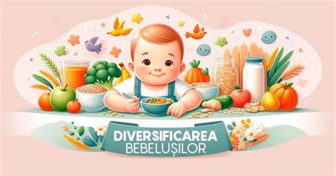 Infografic: Cronologia introducerii alimentelor solide la bebeluși si rolul carnii în dietă