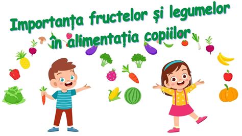Grafice: Beneficiile zilnice ale fructelor și legumelor în dieta copiilor
