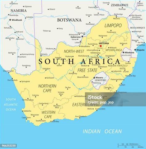 Hartă cu Africa de Sud și Detroit