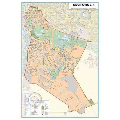 Harta sector 4 cu locații clinicilor de psihologie