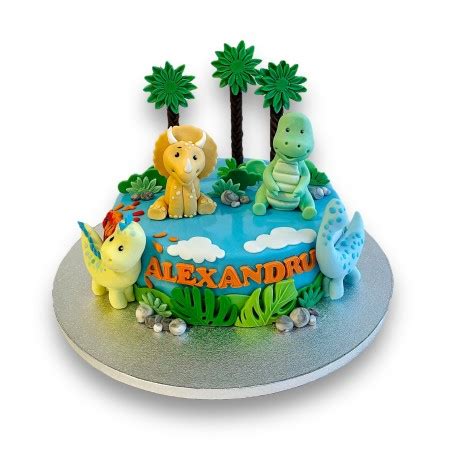 Tort tematic cu dinozauri