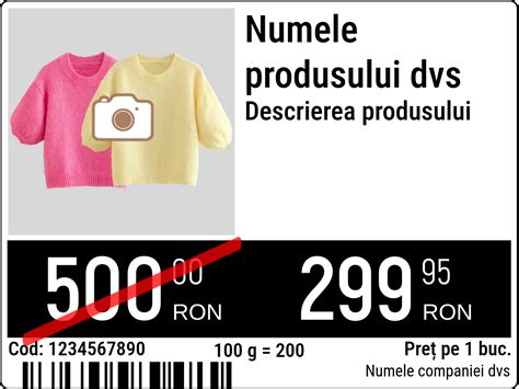 Etichetă cu inscripția 