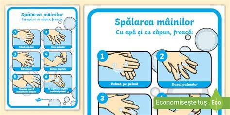 Infografic: 5 pași pentru spălarea corectă a mâinilor