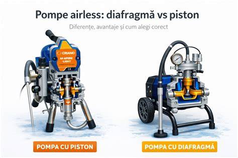 Infographic despre tipuri de pompe, diferențe manuale vs electrice