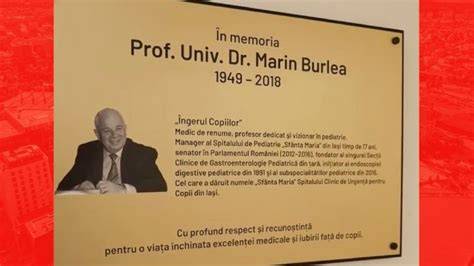 Infografic: traseu profesional al Prof. dr. Marin Burlea și supraspecializările din Iași