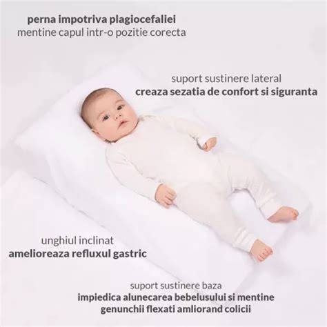 Infografica: cum functioneaza perna ClevaFoam pentru prevenirea plagiocefaliei