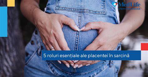 Infographic despre rolul placentei în sarcină: transfer nutrițional, respirație fetală, imunitate