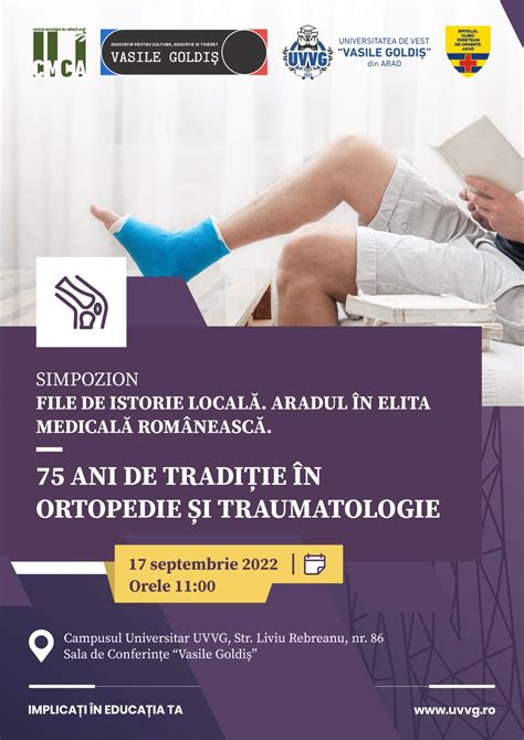 Infografic despre traseul profesional al Dr. Colta în ortopedie și traumatologie