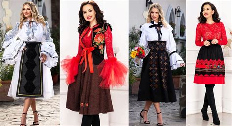 Ilustrație cu siluete feminine și fuste cloș