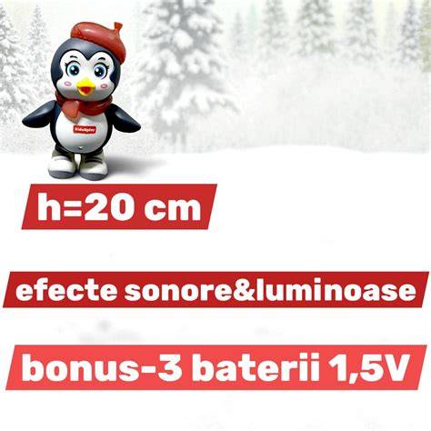 Comparatie dimensiuni pinguin muzical cu felizitatea copilului