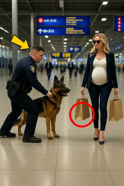 Femeie însărcinată plimbând câinele