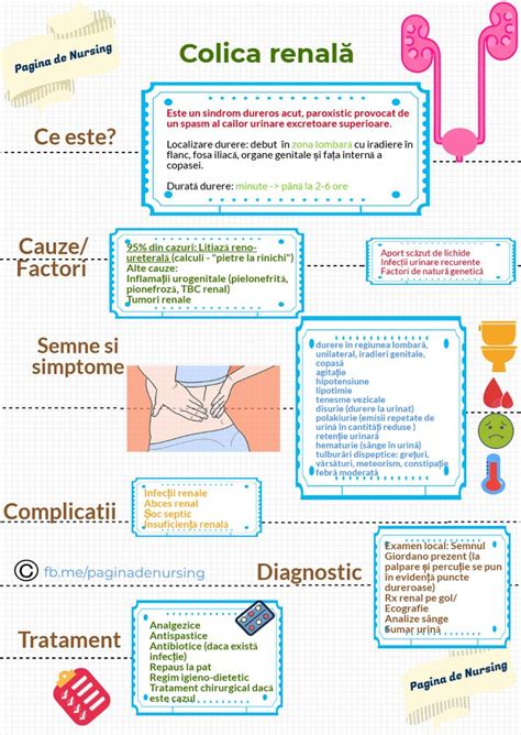 Grafic diagnostic Colica Renală: etiologie, simptome și investigații