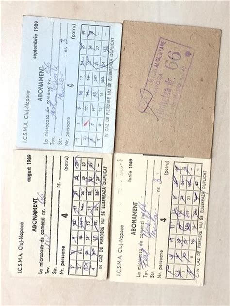 Cartele de pâine din perioada comunistă