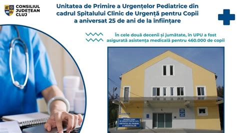 Infografic: Fluxul de gestionare a urgențelor pediatrice în Cluj-Napoca