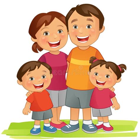 Ilustrație a unei familii fericite