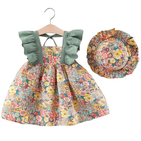 Rochita de bebelus cu imprimeu floral