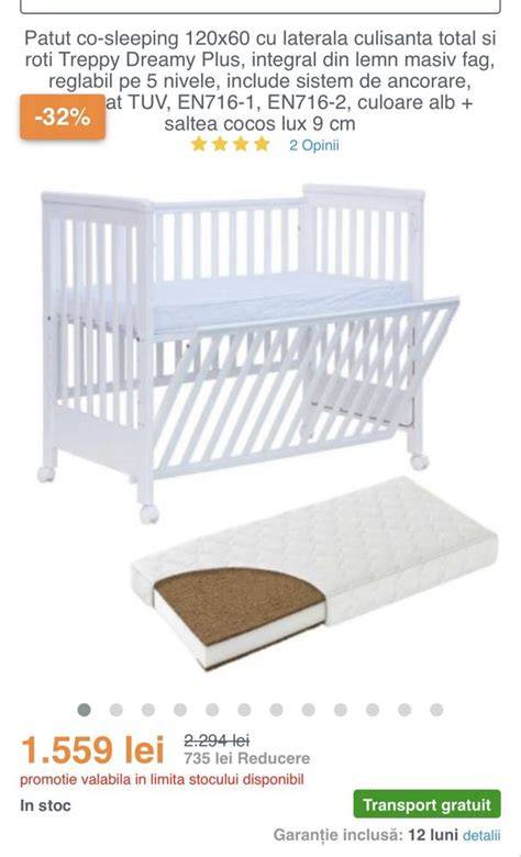 Schema comparativa: patut co-sleeping vs. patut traditional cu si fara comoda