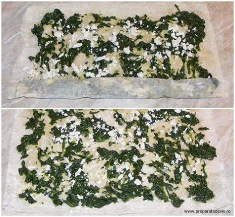 Imagine cu procesul de preparare a pastelor cu spanac si branza pentru bebelusi