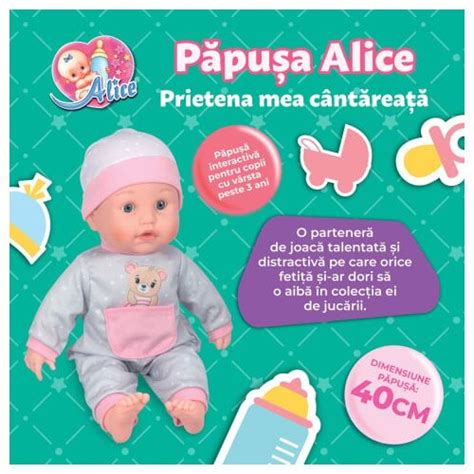 Infografie: caracteristici papusa bebe 42 cm (dimensiune, materiale, articulatii)