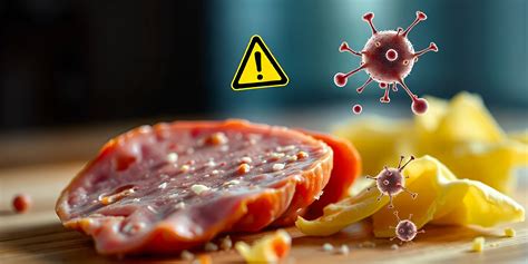 Ilustrație cu alimente potențial contaminate