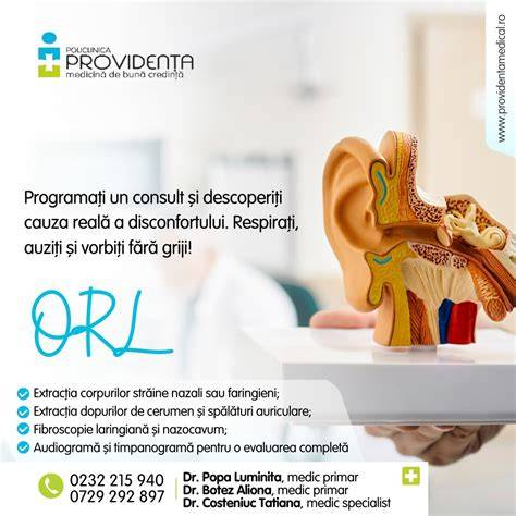 Infografic: Flagrarea pașilor pentru evaluarea ORL pediatrică