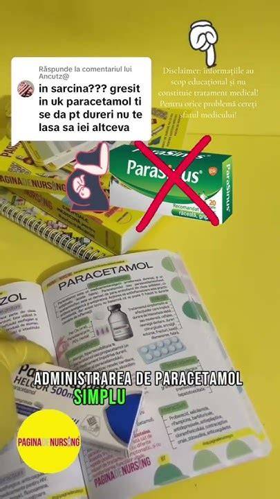 Infografic: Doze recomandate paracetamol în sarcină