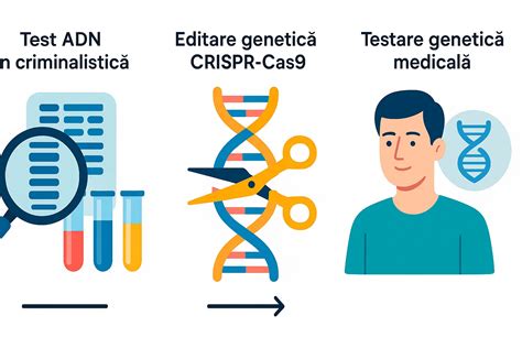 Ilustrație a procesului de secvențiere ADN
