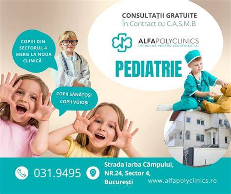 Infografic: Flux recomandat pentru consultație pediatrie și chirurgie ORL