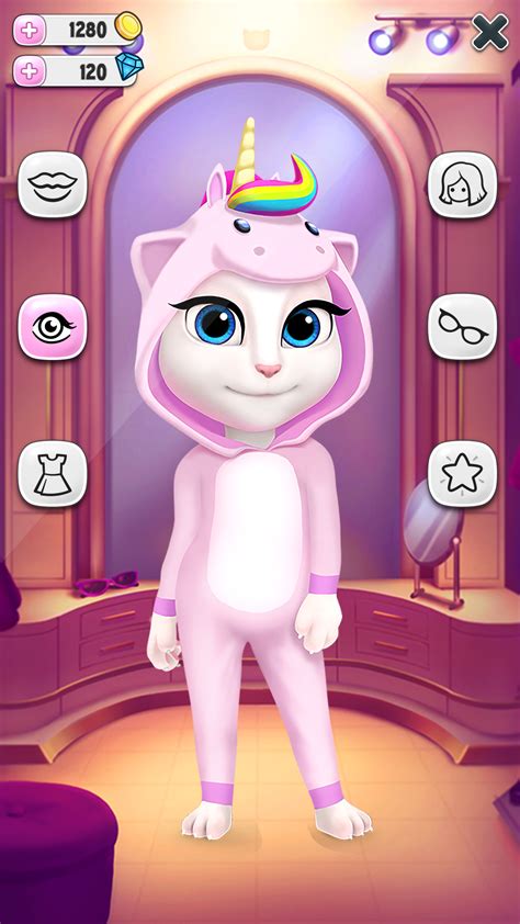 Diagrama interactivității: fluxul activităților în My Talking Angela