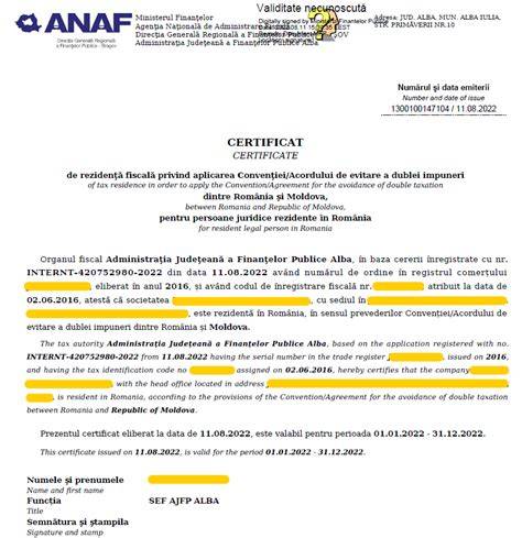 Fragment din ordinul relevant privind facilităţile fiscale pentru angajatori
