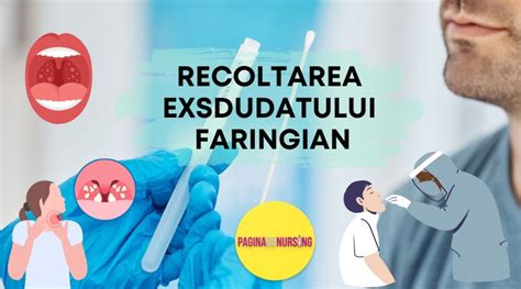 Ilustrație a recoltării exudatului faringian