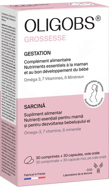 Schema compositionala a complexului Oligobs Prenatal Omega 3
